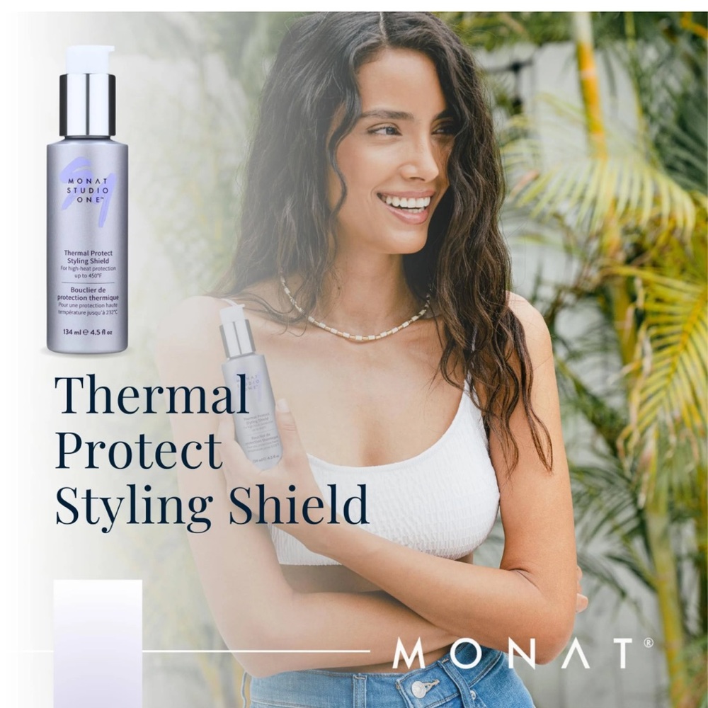 MONAT Studio One Styling Shield Heat Protectant for Hair Styling Product